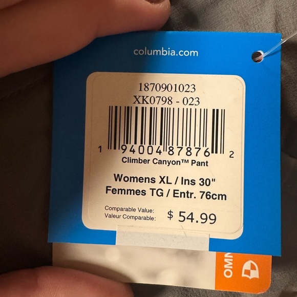 Columbia Gray XL Cargo Pants with Comfort Fit hiking or outdoor wear - Picture 5 of 5